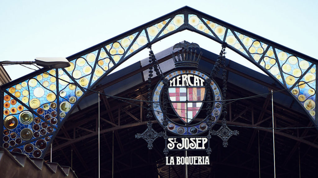 Der Mercat de la Boqueria in Barcelona.
