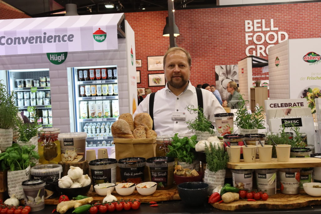 Bell Food Group, Daniel Oblak präsentierte das  Angebot von Bresc