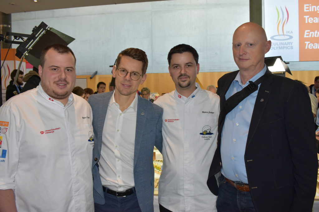 Marco Vicere, Pascal Steiner HUG, Marco Steiner und Urs Bussmann HUG AG Malters